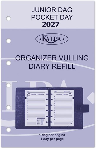 Agenda calendarium 2027 Kalpa Junior 1 dag per pagina