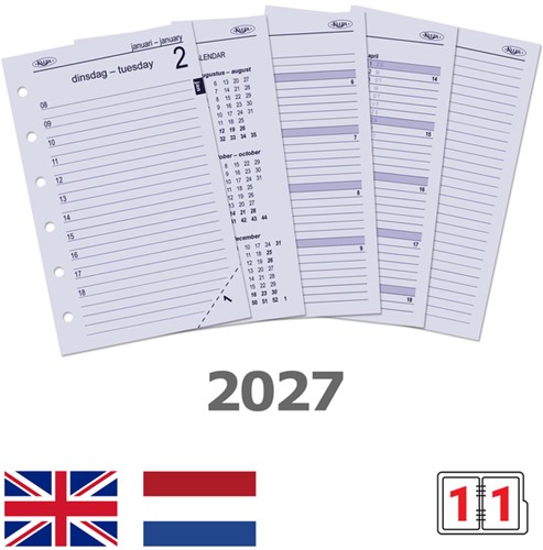 Agenda calendarium 2027 Kalpa Junior 1 dag per pagina-2