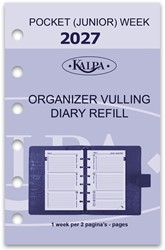 Agenda calendarium 2027 Kalpa Junior 7 dagen per 2 pagina's