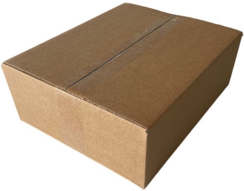 Verzenddoos buitenmaat 338x278x118mm binnenmaat 332x272x112mm bruin B-golf