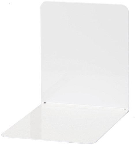 Boekensteun Maul metaal 14x12x14cm wit 2 stuks