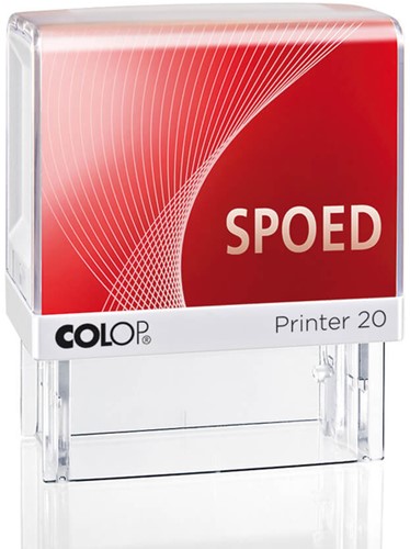Woordstempel Colop Printer 20 tekst 'SPOED' rood