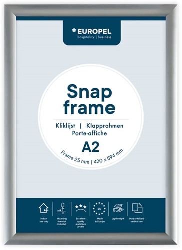 Kliklijst Europel A2 594x420mm 25mm aluminium