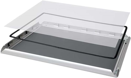 Kliklijst Europel Economy waterdicht A3 25mm zilver-2