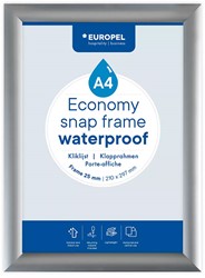 Kliklijst Europel Economy waterdicht A4 25mm zilver
