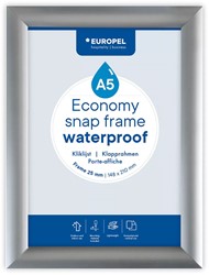 Kliklijst Europel Economy waterdicht A5 25mm zilver