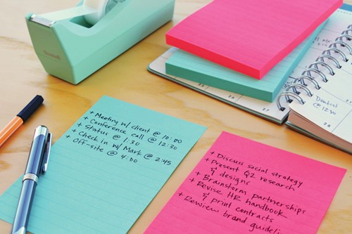 Memoblok zelfklevend 3M Post-it 4690 Super Sticky 101x152mm Bangkok 3 blokjes-3