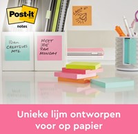 Kubusblok zelfklevend 3M Post-it 2028G 76x76mm aqua groen 450 vel-2