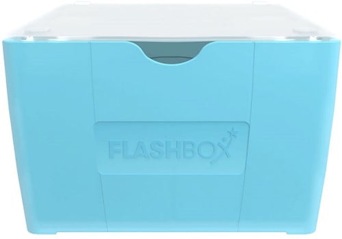 Flashbox 17,3x14,5cm PP pastelblauw