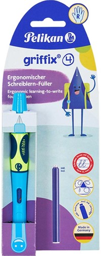 Vulpen Pelikan Griffix P2NBR Neon Fresh Blue rechtshandig