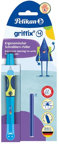 Vulpen Pelikan Griffix P2NBL Neon Fresh Blue linkshandig