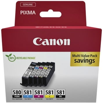 Inktcartridge Canon PGI-580 + CLI-581 multipack