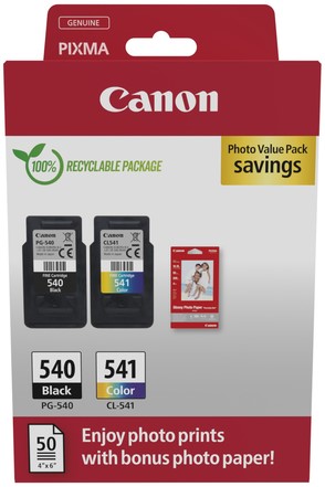 Inktcartridge Canon PG-540 + CL-541 zwart + kleur
