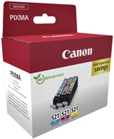 Inktcartridge Canon CLI-521 3 kleuren CMY-2