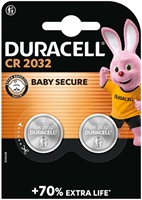 Knoopcel batterij Duracell 2x CR2032 lithium