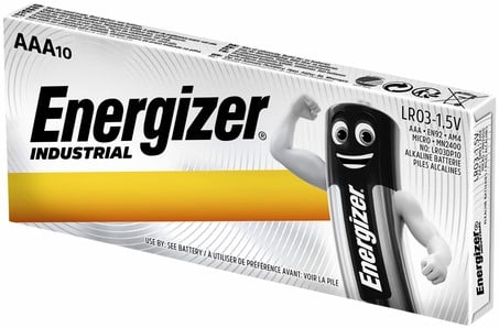 Batterij Industrial 10x AAA mini penlite alkaline