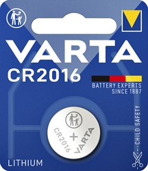Knoopcel batterij Varta 1x CR2016 lithium