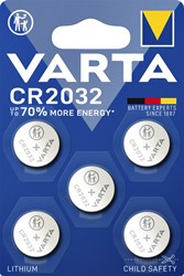 Knoopcel batterij Varta 5x CR2032 lithium