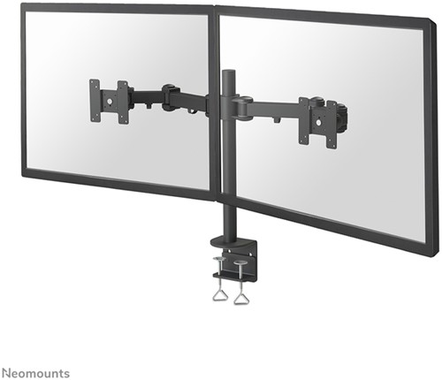 Monitorarm Newstar D960D 2 schermen maximaal 30 inch kleur zwart