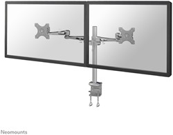Monitorarm Newstar D935D 2 schermen maximaal 27 inch zilver