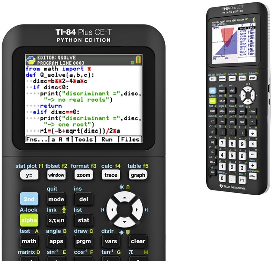 College Toevoeging kalender Rekenmachine Texas TI-84 plus CE-T Python edition