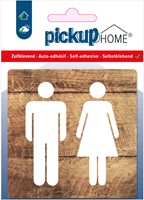 Deurbordje Pickup HOME 90x90mm acryl Dames/Heren hout