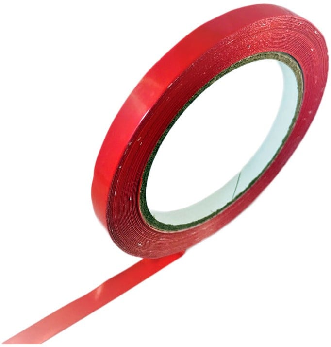 Mangel Aquarium bod Vinyl tape 9mm x 66 meter rood