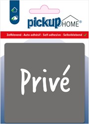 Deurbordje Pickup HOME 90x90mm acryl Prive grijs