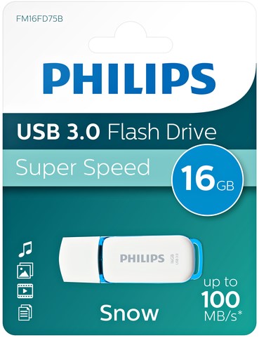 USB-stick 3.0 Philips Snow 16GB blauw-3