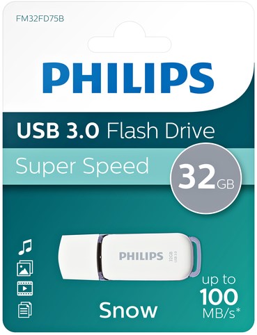 USB-stick 3.0 Philips Snow 32GB grijs-3