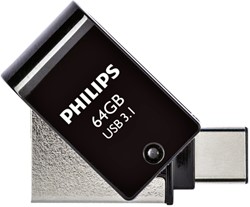 USB-stick 3.1 Philips USB-C 2-in-1 Midnight black 64GB