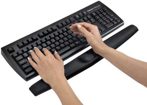 Polssteun toetsenbord Fellowes Memoryfoam zwart 9178201-2