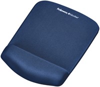 Muismat met polssteun Fellowes Plush Touch blauw 9287302