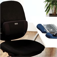 Muismat met polssteun Fellowes Plush Touch blauw 9287302-2