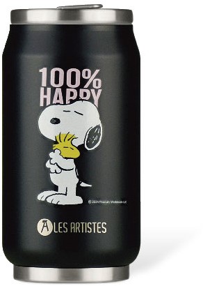 Thermosbeker Les Artistes Paris 280ml Happy Snoopy met geïntegreerd rietje