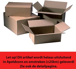 Verzenddoos 460x320x180mm bruin B-golf