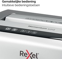 Papierversnipperaar Rexel Momentum X312 5x42mm-9