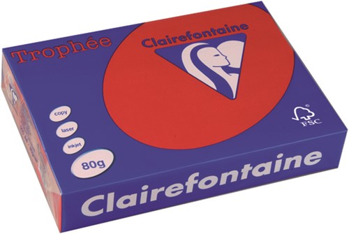 Printpapier Trophée A4 80 grams kersenrood 500 vel