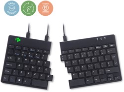 Toetsenbord R-Go Tools Split Qwerty zwart