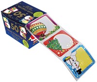 Kerst naamstickers 50 stuks assorti in giftbox-2