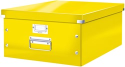 Opbergbox Leitz WOW Click & Store 369x200x482mm geel