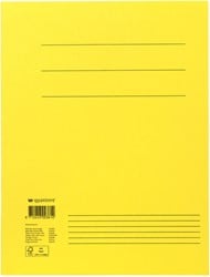 Dossiermap 3-kleps Quantore A4 geel | afname per 10 stuks