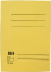 Dossiermap 3-kleps Quantore folio geel | afname per 10 stuks