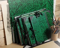 Tekenmap Canson studio 32x45cm 2 elastieken groen-1