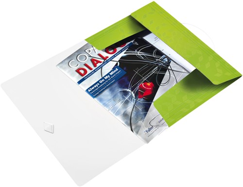 Elastomap 3-kleps Leitz WOW A4 kunststof groen 45990054 (model/kleur 2021)-2