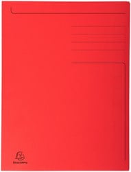 Dossiermap 3-kleps Exacompta Forever rood | afname per 50 stuks