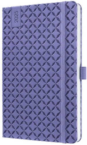 Agenda 2025 Sigel Jolie Flair 7 dagen per 2 pagina's A5 omslag hardcover 'Dark Purple' SI-J5125