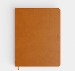 Notitieboek de KEMPEN large 171X220mm zachte kaft Atlas - 192blz 90 grams chamois gelijnd papier