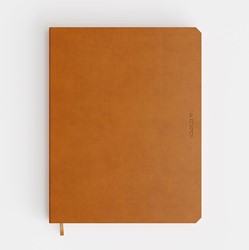 Notitieboek de KEMPEN CE 17X22cm zachte kaft Atlas - 192blz 90 grams chamois gelijnd papier