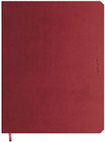 Notitieboek de KEMPEN large 171X220mm zachte kaft Amarone - 192blz 90 grams chamois gelijnd papier